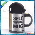 Colorful Set Holder PP with Lid Mixer, Black battery operated Self Stirring Mug coffee mug